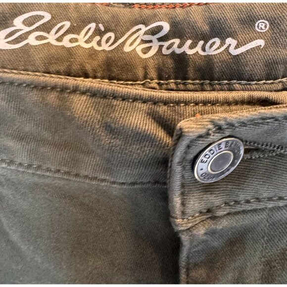Eddie Bauer Womens Green Slightly Curvy Slim Straight Pants Size 12 - Picture 5 of 9